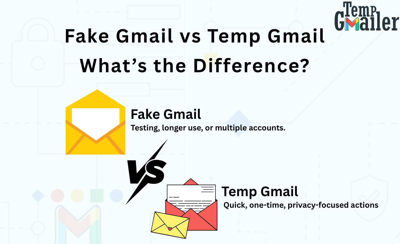Fake Gmail vs Temp Gmail – What’s the Difference?